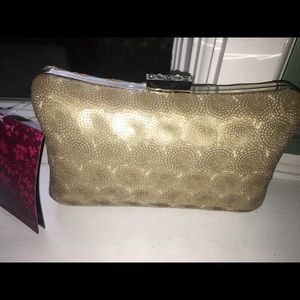 BNWT- LuLu Townsend Nude/ Gold Evening Clutch